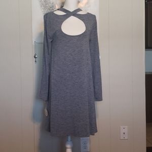 Keyhole Back Swing Dress